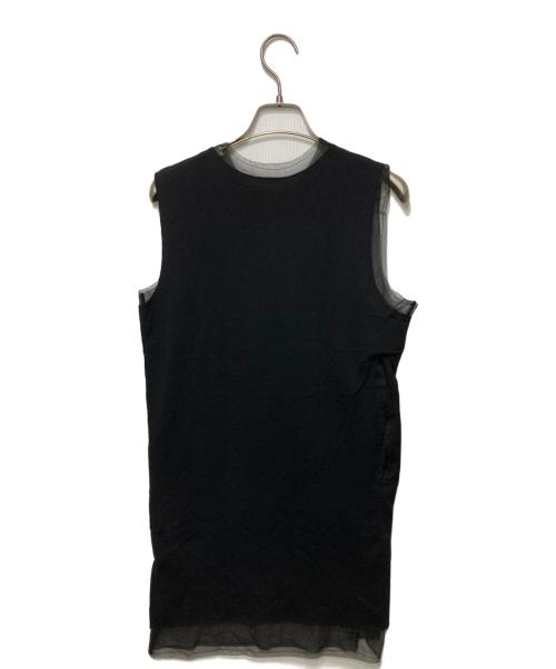 ROBE DE CHAMBRE COMME DES GARCONS（ローブドシャンブル コムデギャルソン）ROBE DE CHAMBRE COMME DES GARCONS (ローブドシャンブル コムデギャルソン) ノースリーブニット ブラック サイズ:表記なしの古着・服飾アイテム