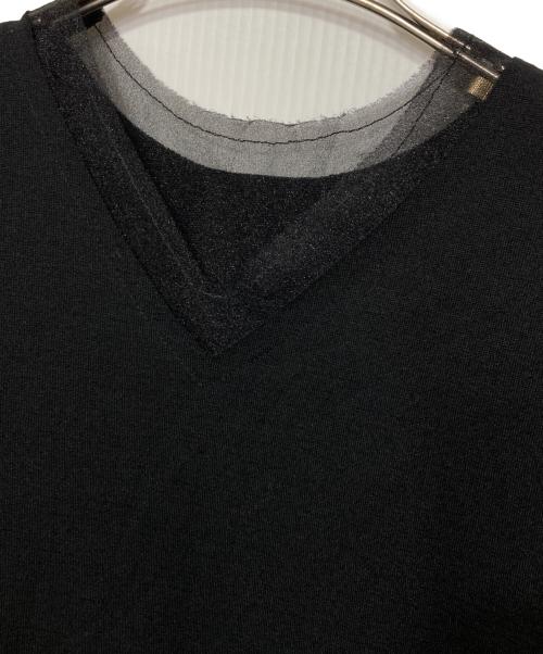 ROBE DE CHAMBRE COMME DES GARCONS（ローブドシャンブル コムデギャルソン）ROBE DE CHAMBRE COMME DES GARCONS (ローブドシャンブル コムデギャルソン) ノースリーブニット ブラック サイズ:表記なしの古着・服飾アイテム