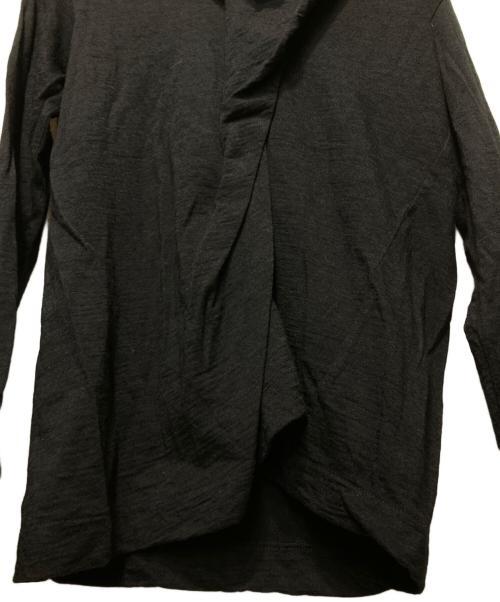 tricot COMME des GARCONS（トリココムデギャルソン）tricot COMME des GARCONS (トリココムデギャルソン) カットネックウールプルオーバートップス ブラック サイズ:表記なしの古着・服飾アイテム