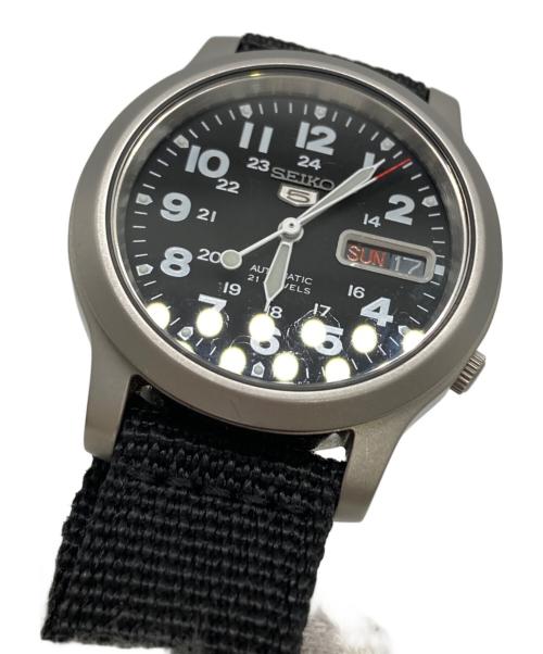 SEIKO（セイコー）SEIKO (セイコー) SEIKO5/リストウォッチ ブラックの古着・服飾アイテム