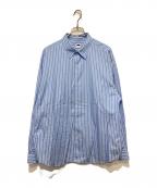 H BEAUTY&YOUTHエイチ ビューティー&ユース）の古着「ストライプシャツ」｜ブルー