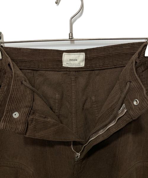 EVCON（エビコン）EVCON (エビコン) GARMENT DYE DOUBLE KNEE CORDUROY ブラウン サイズ:2の古着・服飾アイテム