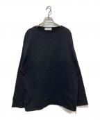 MARKAマーカ）の古着「オーガニックコットン30/1引き揃えBD天竺 バスクシャツ」｜ブラック