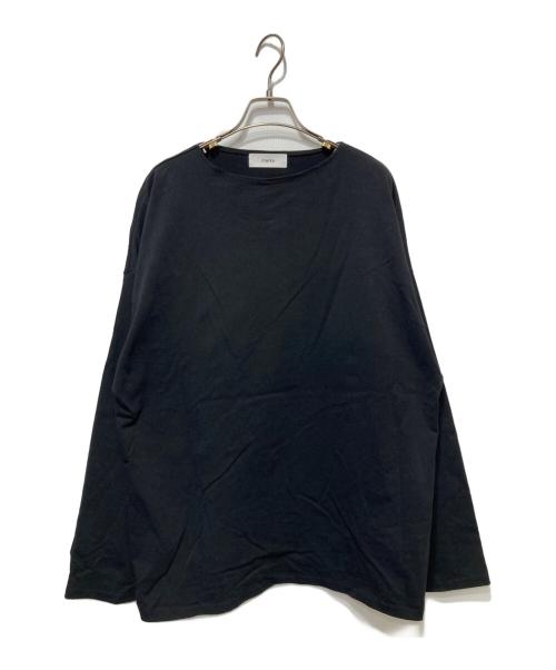 MARKA（マーカ）MARKA (マーカ) オーガニックコットン30/1引き揃えBD天竺 バスクシャツ ブラック サイズ:1の古着・服飾アイテム