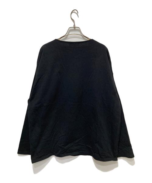 MARKA（マーカ）MARKA (マーカ) オーガニックコットン30/1引き揃えBD天竺 バスクシャツ ブラック サイズ:1の古着・服飾アイテム