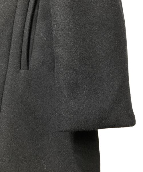 OPAQUE.CLIP（オペークドットクリップ）OPAQUE.CLIP (オペークドットクリップ) ウール混フーデットファーコート ブラック サイズ:Lの古着・服飾アイテム