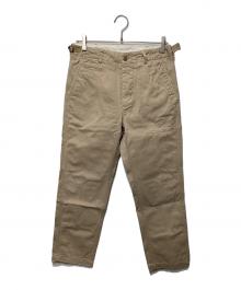 BEAMS PLUS×Engineered Garments（ビームスプラス×エンジニアドガーメンツ）の古着「別注GLASSFIELD PANTS BACKSATIN」｜ベージュ