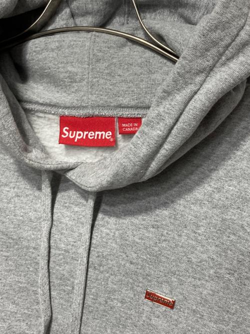 SUPREME（シュプリーム）Supreme (シュプリーム) ENAMEL SMALL BOX HOODED SWEATSHIRT グレー サイズ:Lの古着・服飾アイテム