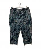 TIGHTBOOTH PRODUCTIONタイトブースプロダクション）の古着「ペイズリー柄 バギーパンツ」｜ネイビー