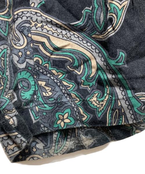 TIGHTBOOTH PRODUCTION（タイトブースプロダクション）TIGHTBOOTH PRODUCTION (タイトブースプロダクション) ペイズリー柄 バギーパンツ ネイビー サイズ:Lの古着・服飾アイテム