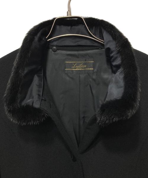 Leilian（レリアン）LEILIAN (レリアン) カシミヤコート ブラック サイズ:11の古着・服飾アイテム