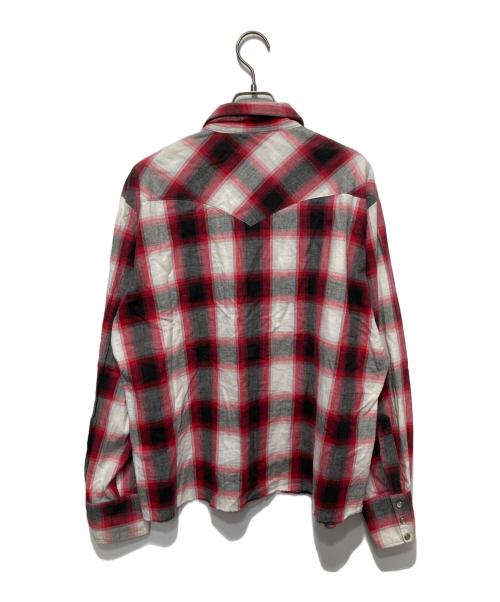 H BAR C（エイチバーシー）H BAR C (エイチバーシー) 70’S ウエスタンシャツ レッド サイズ:34の古着・服飾アイテム