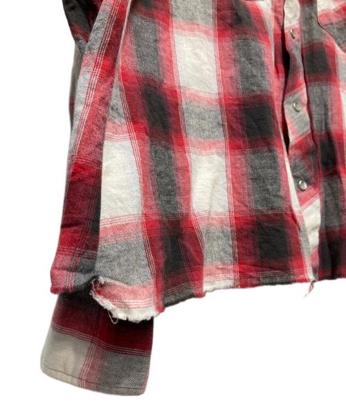 H BAR C（エイチバーシー）H BAR C (エイチバーシー) 70’S ウエスタンシャツ レッド サイズ:34の古着・服飾アイテム