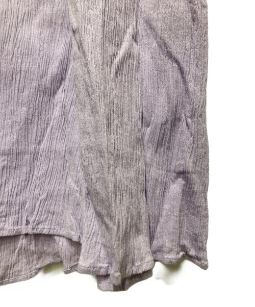 ne quittez pas（ヌキテパ）ne quittez pas (ヌキテパ) Cotton Gauze Leaf Embroidery Yoke Dress パープル サイズ:S 未使用品の古着・服飾アイテム