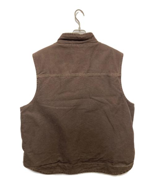 CarHartt（カーハート）CarHartt (カーハート) 裏ボアダックベスト ブラウン サイズ:XLの古着・服飾アイテム