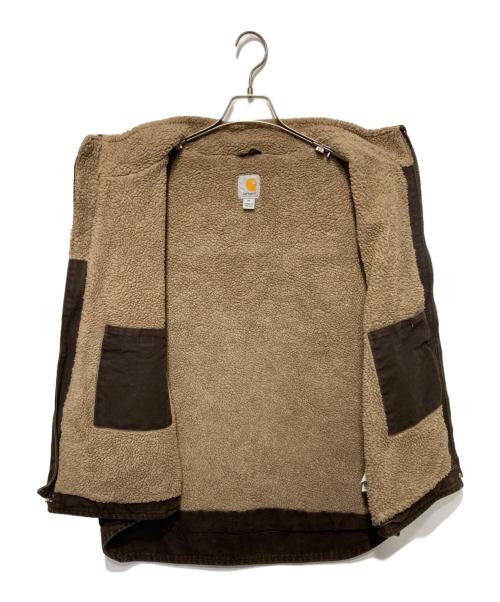 CarHartt（カーハート）CarHartt (カーハート) 裏ボアダックベスト ブラウン サイズ:XLの古着・服飾アイテム