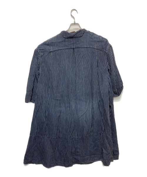 KAPITAL（キャピタル）KAPITAL (キャピタル) リネンストライプカシュクールコート インディゴ サイズ:1の古着・服飾アイテム