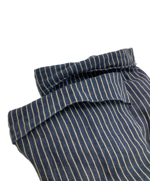 KAPITAL（キャピタル）KAPITAL (キャピタル) リネンストライプカシュクールコート インディゴ サイズ:1の古着・服飾アイテム