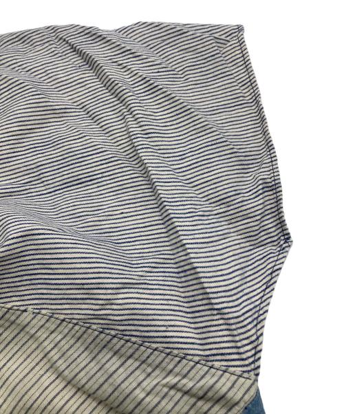 KAPITAL（キャピタル）KAPITAL (キャピタル) リネンブラウス ブルー×ホワイト サイズ:1の古着・服飾アイテム