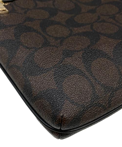 COACH（コーチ）COACH (コーチ) ミニ ローワン ファイル バッグ ブラウンの古着・服飾アイテム
