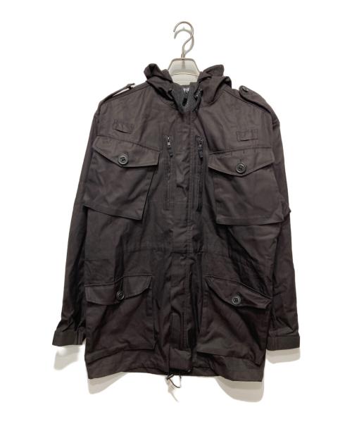 British Army（イギリス軍）British Army (イギリス軍) Ripstop Smock Wired Hoody ブラック サイズ:180/96の古着・服飾アイテム