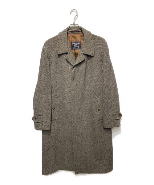 Burberry's（バーバリー）Burberry's (バーバリーズ) ツイードバルマカーンコート グレー サイズ:48の古着・服飾アイテム