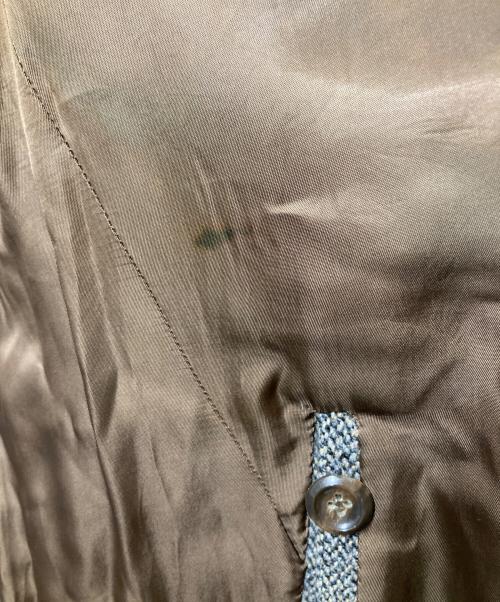 Burberry's（バーバリー）Burberry's (バーバリーズ) ツイードバルマカーンコート グレー サイズ:48の古着・服飾アイテム