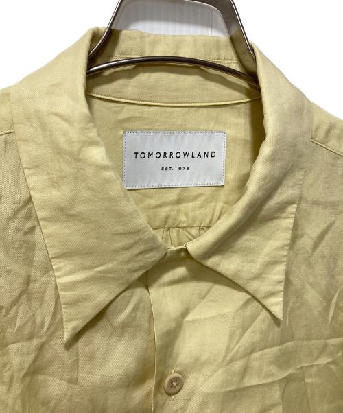 TOMORROW LAND（トゥモローランド）TOMORROW LAND (トゥモローランド) サンドウォッシュビエラ オープンカラーシャツ イエロー サイズ:XSの古着・服飾アイテム