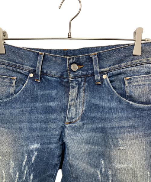 DOLCE & GABBANA（ドルチェ＆ガッバーナ）DOLCE & GABBANA (ドルチェ＆ガッバーナ) ダメージ加工デニムパンツ インディゴ サイズ:44の古着・服飾アイテム
