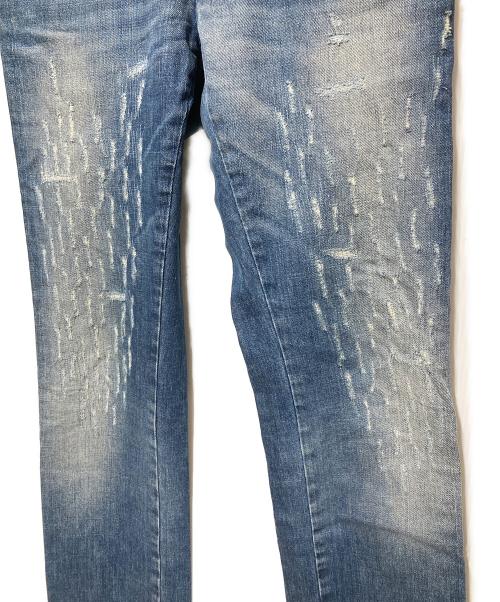 DOLCE & GABBANA（ドルチェ＆ガッバーナ）DOLCE & GABBANA (ドルチェ＆ガッバーナ) ダメージ加工デニムパンツ インディゴ サイズ:44の古着・服飾アイテム