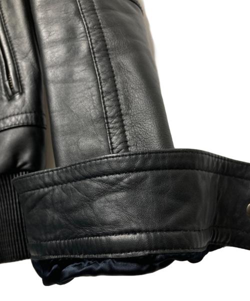 DOLCE & GABBANA（ドルチェ＆ガッバーナ）DOLCE & GABBANA (ドルチェ＆ガッバーナ) レザージャケット ブラック サイズ:44の古着・服飾アイテム