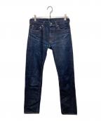 MOMOTARO JEANS桃太郎ジーンズ）の古着「出陣タイトストレートデニムパンツ」｜インディゴ