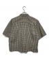 JOURNAL STANDARD (ジャーナルスタンダード) ミニ チェック クロップド 半袖 シャツ ブラック×ベージュ サイズ:L：6000円