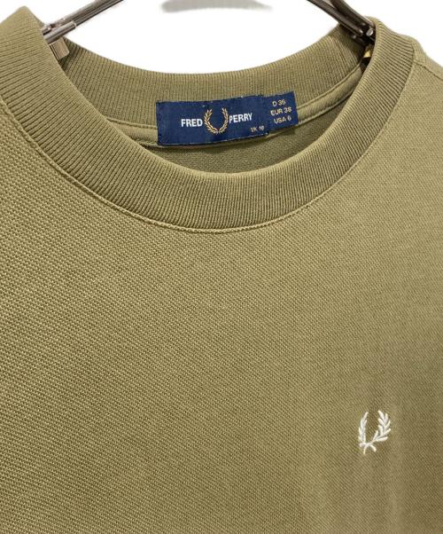 FRED PERRY（フレッドペリー）FRED PERRY (フレッドペリー) BOXY PIQUE T-SHIRT DRESS カーキ サイズ:10の古着・服飾アイテム