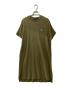 FRED PERRY（フレッドペリー）の古着「BOXY PIQUE T-SHIRT DRESS」｜カーキ