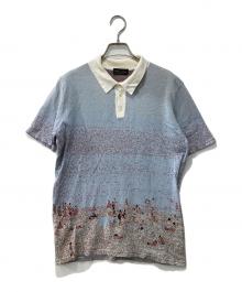 ROBERTO COLLINA（ロベルトコリーナ）の古着「ニットポロシャツ」｜ブルー