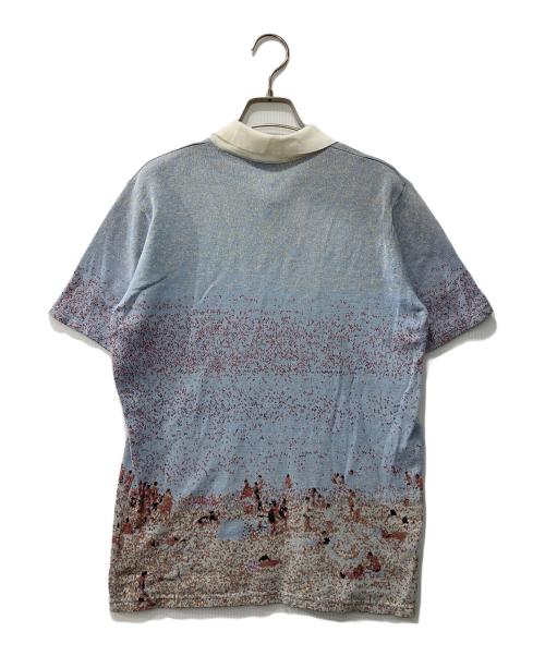 ROBERTO COLLINA（ロベルトコリーナ）ROBERTO COLLINA (ロベルトコリーナ) ニットポロシャツ ブルー サイズ:表記なしの古着・服飾アイテム