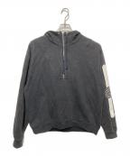 GUCCIグッチ）の古着「ハーフジップパーカー」｜ブラック