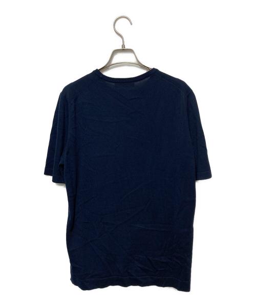 GRAN SASSO（グランサッソ）GRAN SASSO (グランサッソ) 半袖ニット ネイビー サイズ:48の古着・服飾アイテム