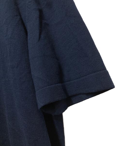 GRAN SASSO（グランサッソ）GRAN SASSO (グランサッソ) 半袖ニット ネイビー サイズ:48の古着・服飾アイテム