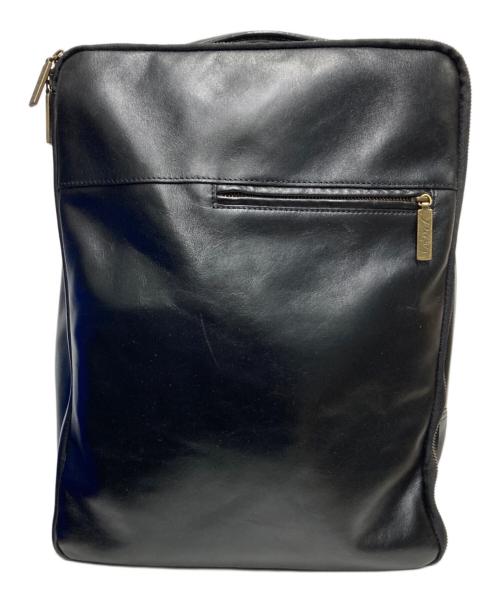DAKOTA BLACK LABEL（ダコタブラックレーベル）DAKOTA BLACK LABEL (ダコタブラックレーベル) レザービジネスリュック ブラックの古着・服飾アイテム