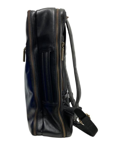 DAKOTA BLACK LABEL（ダコタブラックレーベル）DAKOTA BLACK LABEL (ダコタブラックレーベル) レザービジネスリュック ブラックの古着・服飾アイテム