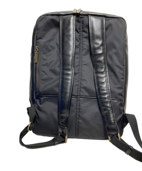 DAKOTA BLACK LABEL（ダコタブラックレーベル）DAKOTA BLACK LABEL (ダコタブラックレーベル) レザービジネスリュック ブラックの古着・服飾アイテム