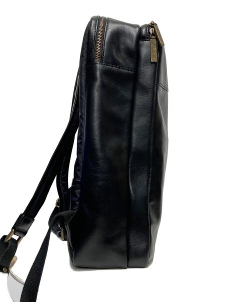 DAKOTA BLACK LABEL（ダコタブラックレーベル）DAKOTA BLACK LABEL (ダコタブラックレーベル) レザービジネスリュック ブラックの古着・服飾アイテム