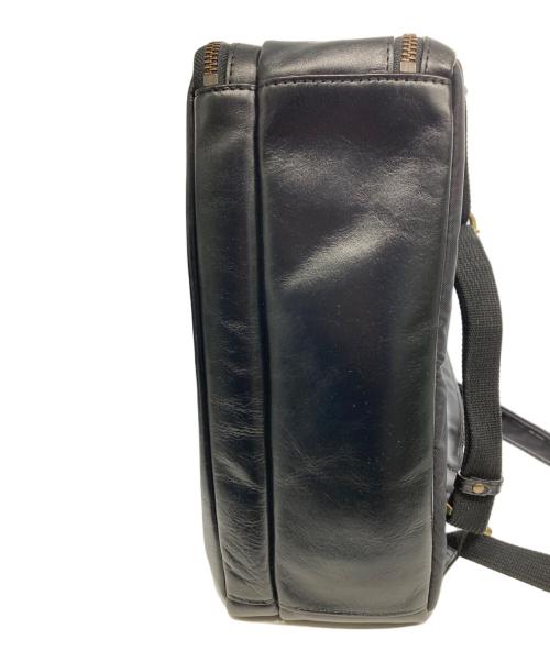 DAKOTA BLACK LABEL（ダコタブラックレーベル）DAKOTA BLACK LABEL (ダコタブラックレーベル) レザービジネスリュック ブラックの古着・服飾アイテム