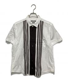 GUCCI（グッチ）の古着「半袖シャツ」｜ホワイト×ブラウン