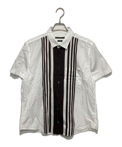 GUCCI（グッチ）GUCCI (グッチ) 半袖シャツ ホワイト×ブラウン サイズ:43/17の古着・服飾アイテム