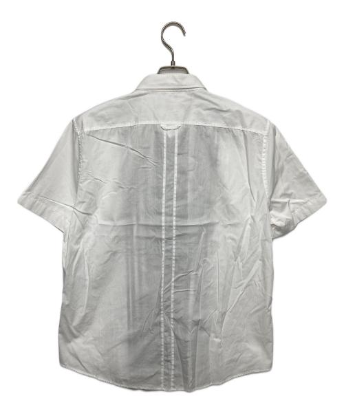 GUCCI（グッチ）GUCCI (グッチ) 半袖シャツ ホワイト×ブラウン サイズ:43/17の古着・服飾アイテム
