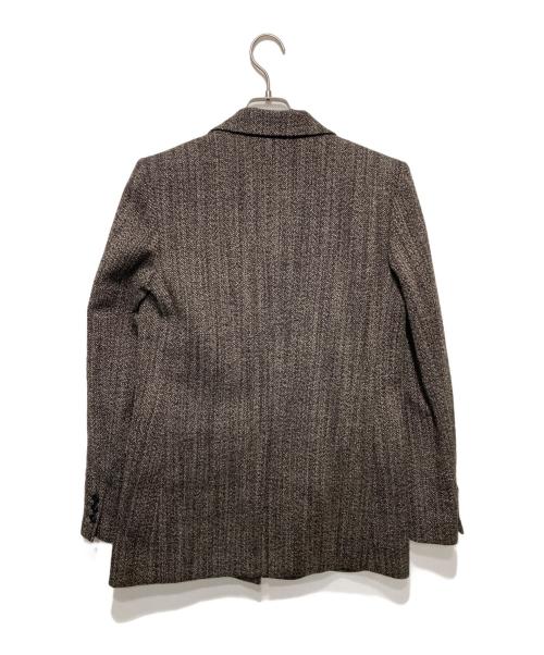 DES PRES（デ プレ）DES PRES (デ プレ) ウールスラブミックス ピークドラペルジャケット ブラウン サイズ:36の古着・服飾アイテム