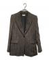 DES PRES（デ プレ）の古着「ウールスラブミックス ピークドラペルジャケット」｜ブラウン